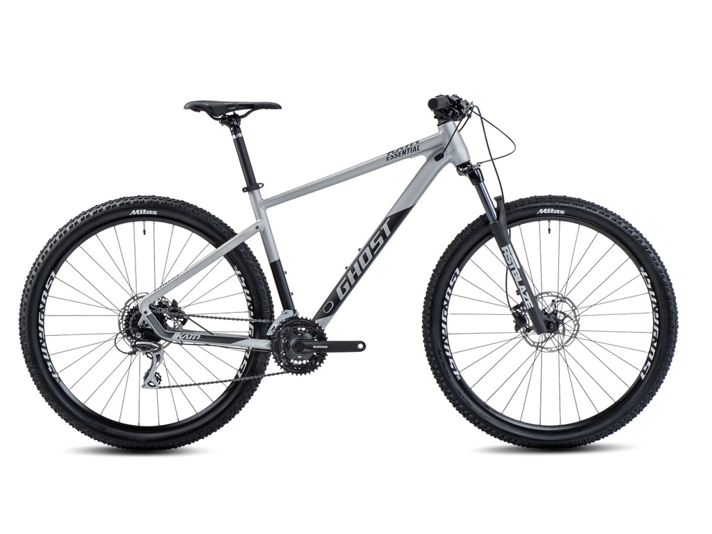 GHOST Kato Essential 27,5 col MTB hardtail kerékpár - Light Grey / Black Matt