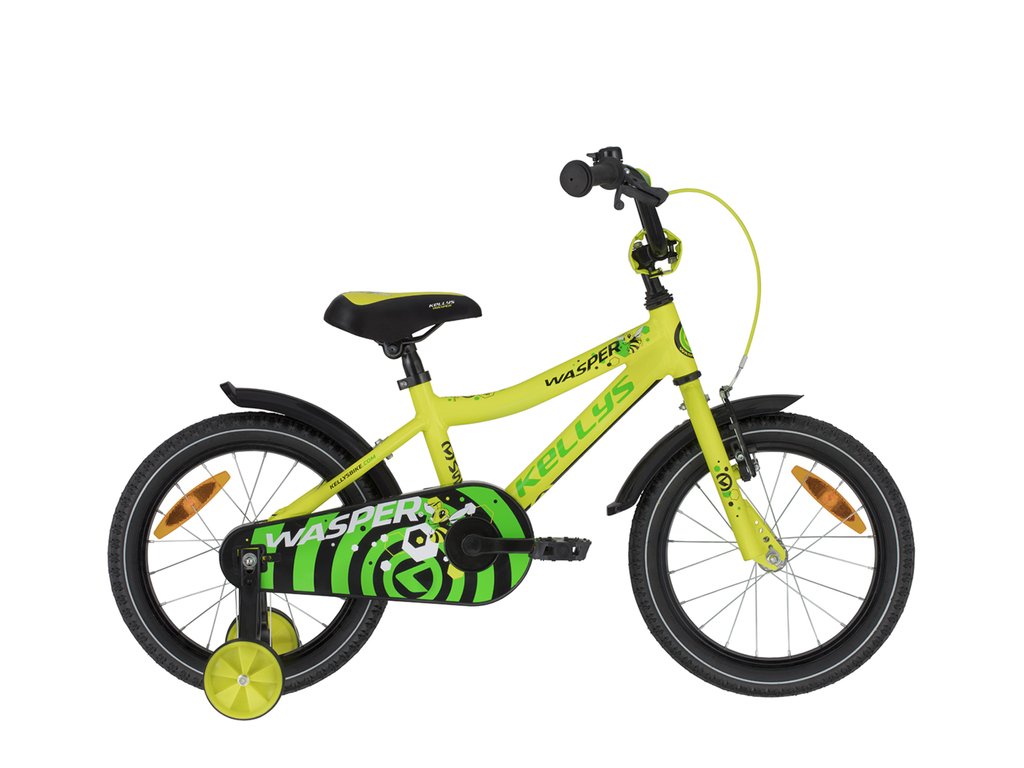KELLYS Wasper 16" gyermek / tanuló fiú kerékpár, Yellow