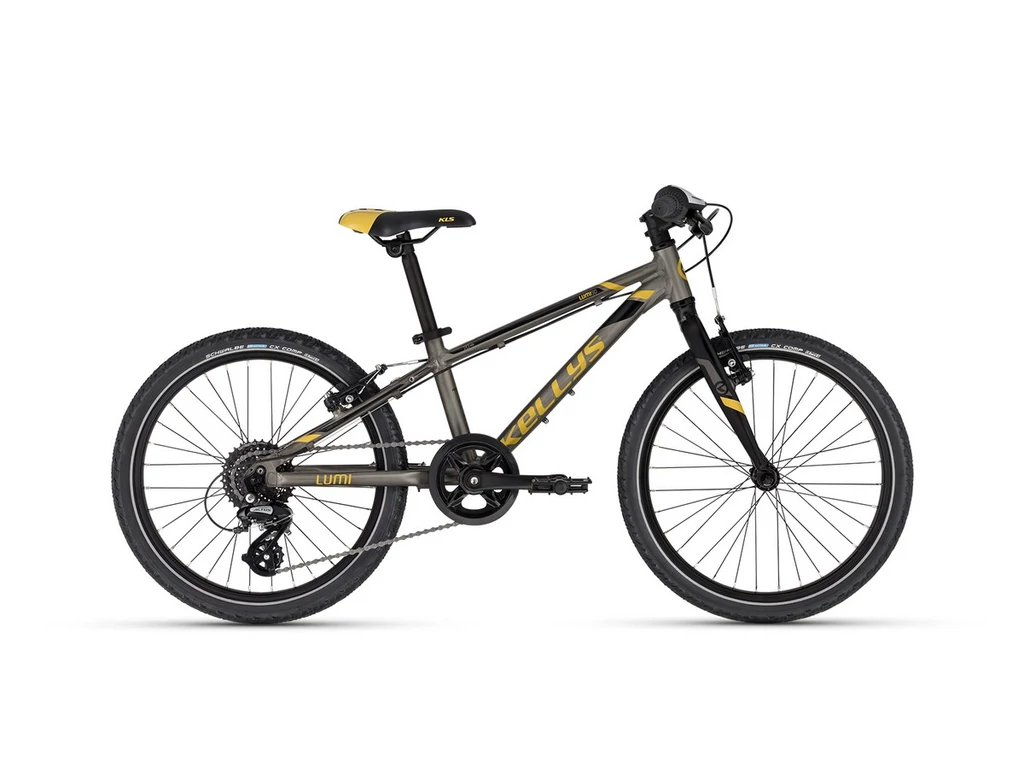KELLYS Lumi 90 20col MTB fiú gyermekkerékpár - 8 seb. - merev villás - alu (115-135cm)