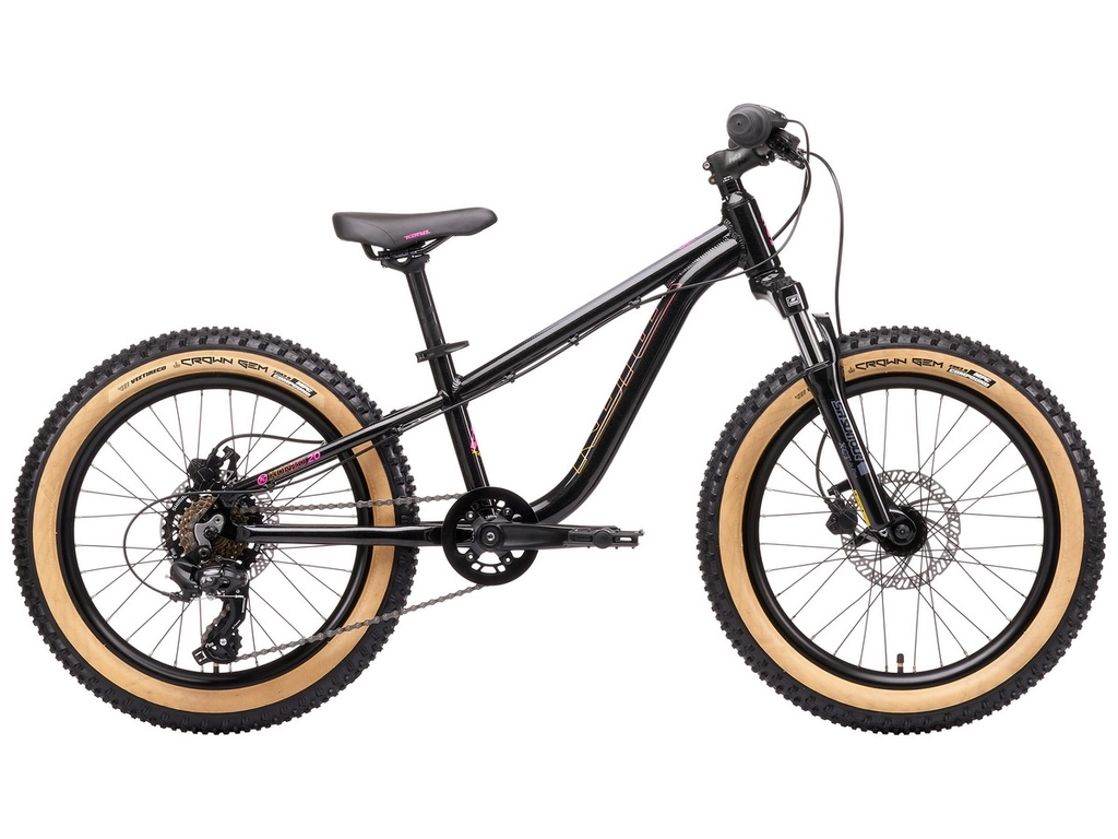 KONA Honzo 20 2021 20" gyermek MTB hardtail kerékpár, Gloss Metallic Black