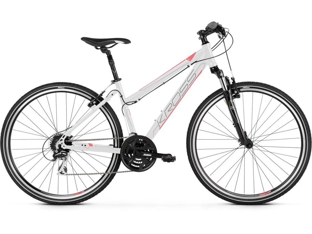 KROSS Evado 3.0 D 2020 28" női cross kerékpár, white / coral