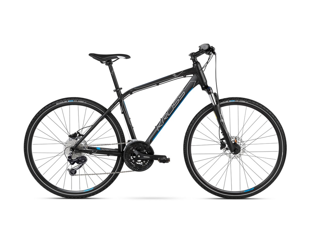 KROSS Evado 6.0 M 2021 28" férfi cross kerékpár, black / blue