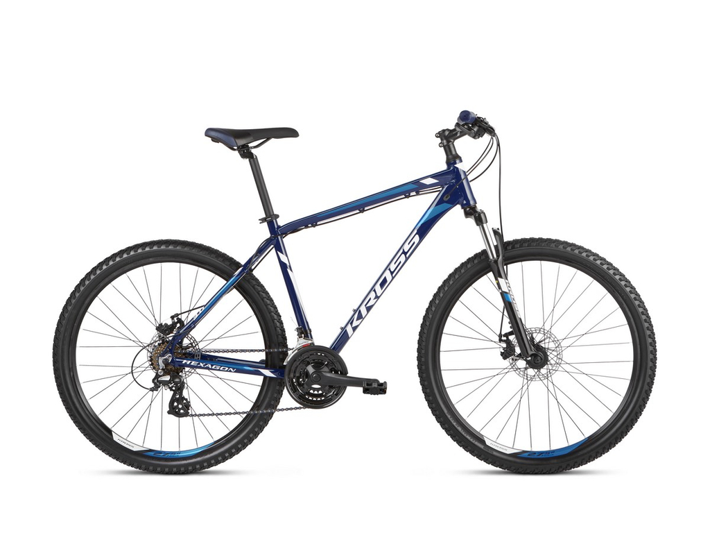 KROSS Hexagon 3.0 2021 MTB kerékpár, navy blue / blue / white