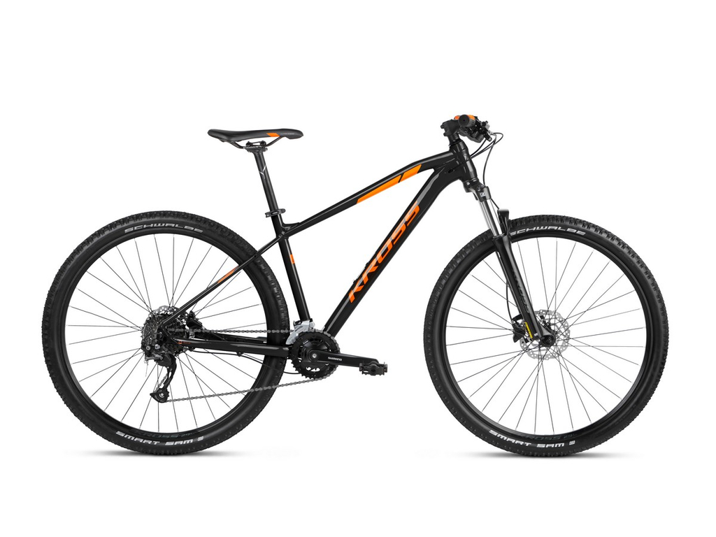 KROSS Level 1.0 2021 29col MTB XC kerékpár, black / orange