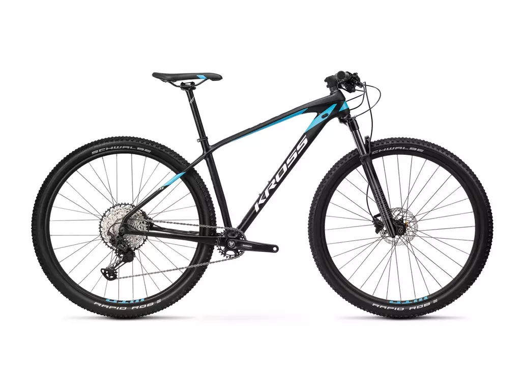 KROSS Level 11.0 2021 29" MTB XC kerékpár, black / blue / white