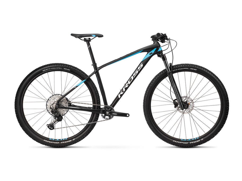 KROSS Level 11.0 2021 29" MTB XC kerékpár, black / blue / white