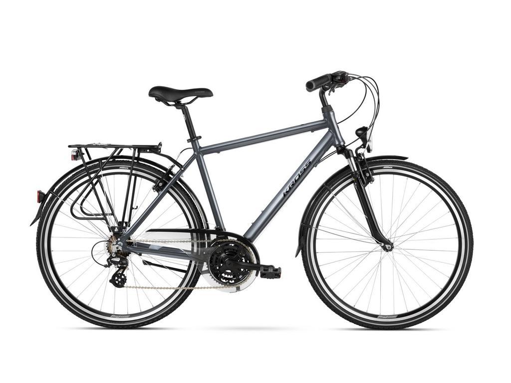 KROSS Trans 2.0 M 28col férfi trekking kerékpár - graphite / black gloss