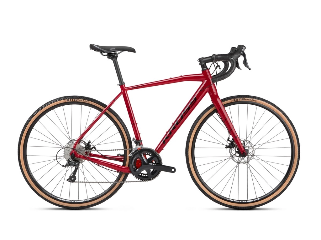 KROSS Esker 2.0 2022 28col gravel kerékpár - ruby / black gloss