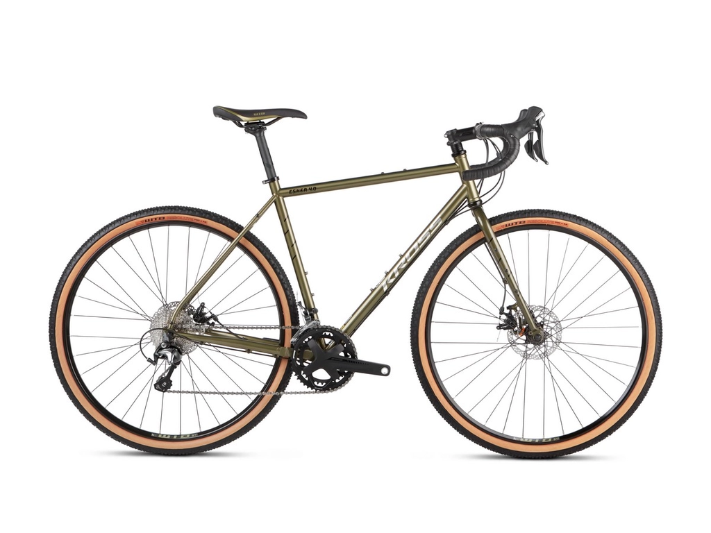 KROSS Esker 4.0 2022 28col gravel kerékpár - green / black gloss