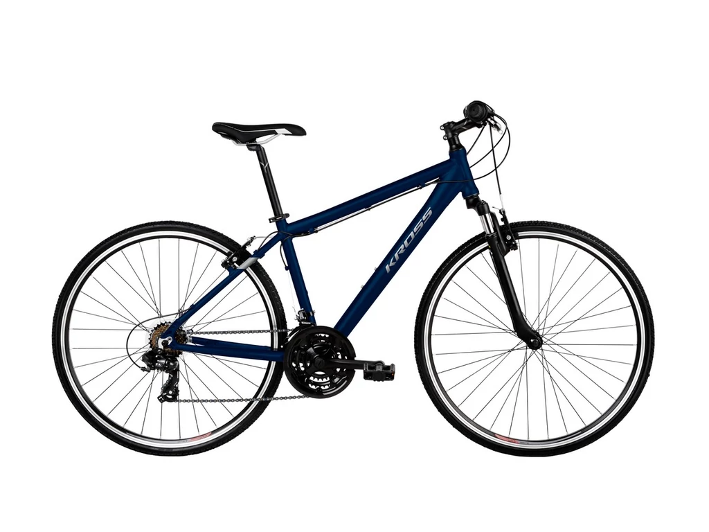 KROSS Evado 3.0 M 2022 28col férfi cross kerékpár - navy blue / silver matt