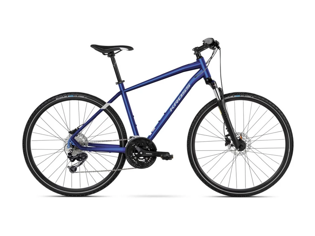 KROSS Evado 6.0 M 2022 28col férfi cross kerékpár - blue / silver gloss