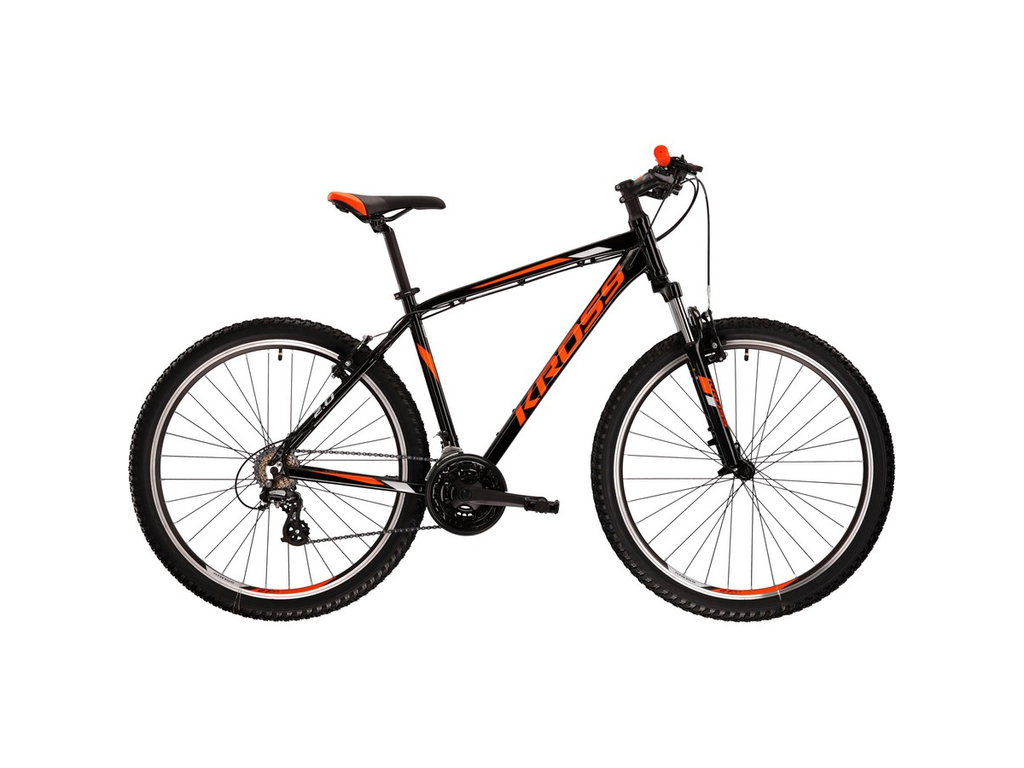 KROSS Hexagon 2.0 2022 MTB kerékpár - black / orange / grey gloss