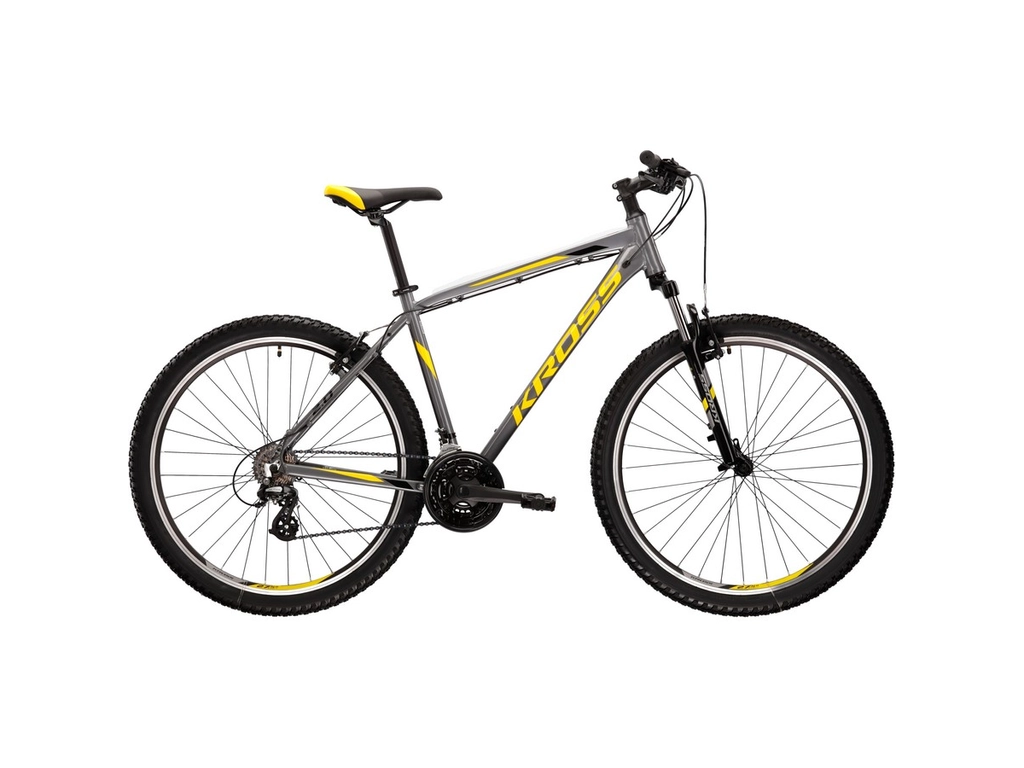 KROSS Hexagon 2.0 2022 MTB kerékpár - graphite / black / yellow gloss