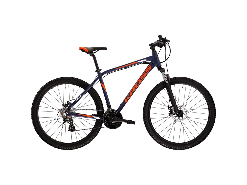 KROSS Hexagon 3.0 2022 MTB kerékpár - navy blue / orange / white matt