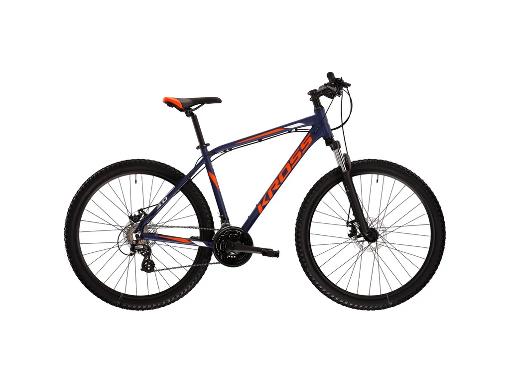 KROSS Hexagon 3.0 2022 MTB kerékpár - navy blue/orange/white matt