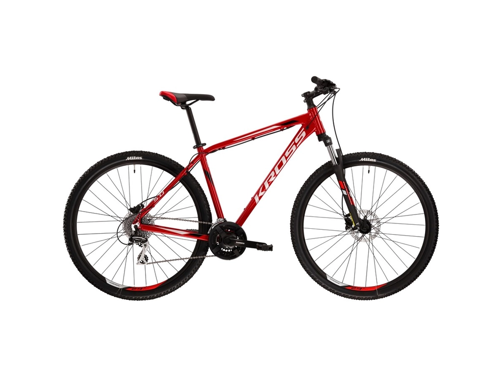 KROSS Hexagon 5.0 2022 MTB kerékpár - red / grey / black gloss