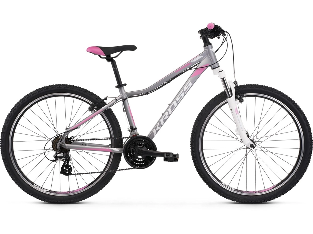 KROSS Lea 2.0 2022 női MTB kerékpár - silver / white / pink matt