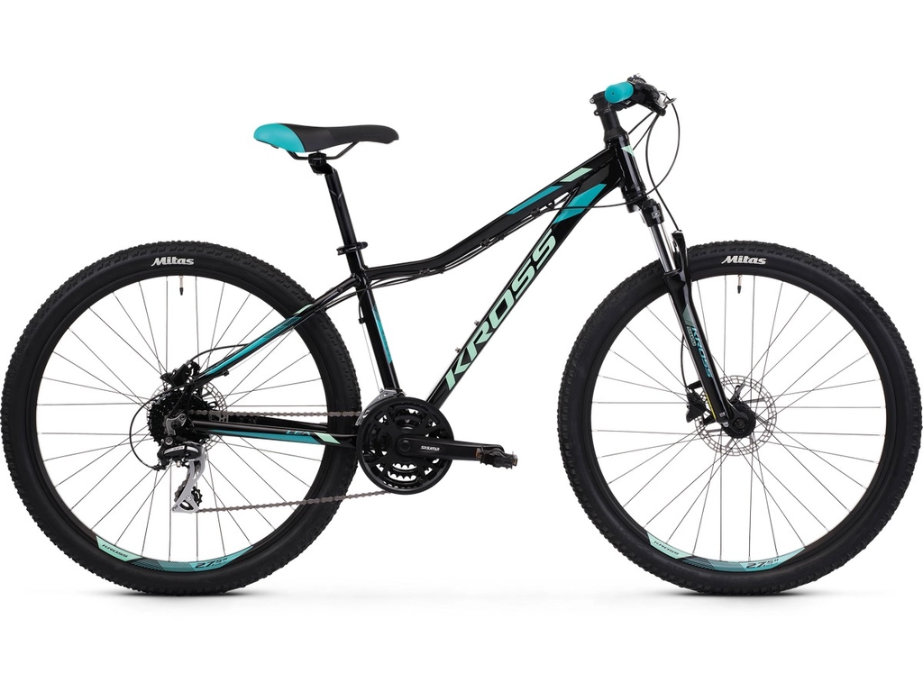 KROSS Lea 5.0 2022 női MTB kerékpár - black / turquoise gloss
