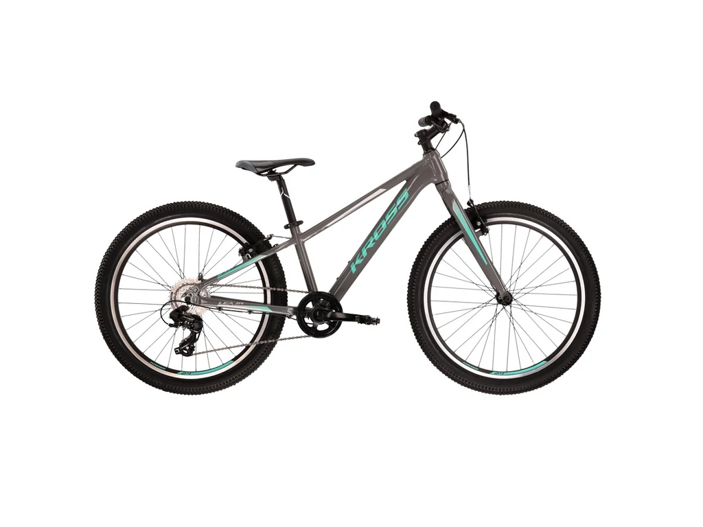 KROSS Lea JR 2.0 24col MTB XC lány gyermekkerékpár - grey / turquoise gloss