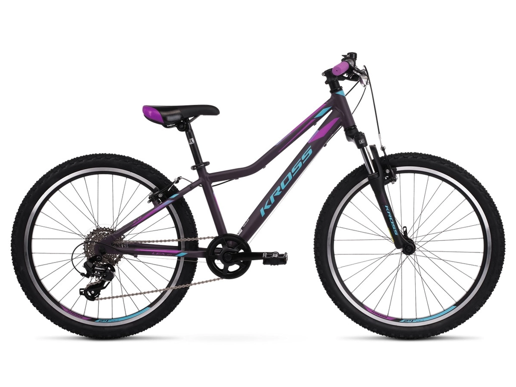 KROSS Lea JR 2.0 24col MTB XC lány gyermekkerékpár - violet / blue matt