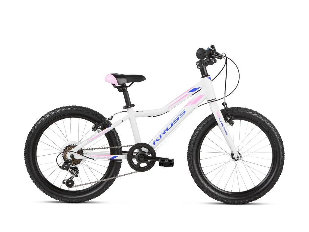 KROSS Lea Mini 3.0 Light SR 20col lány MTB gyermekkerékpár - white / pink / violet gloss