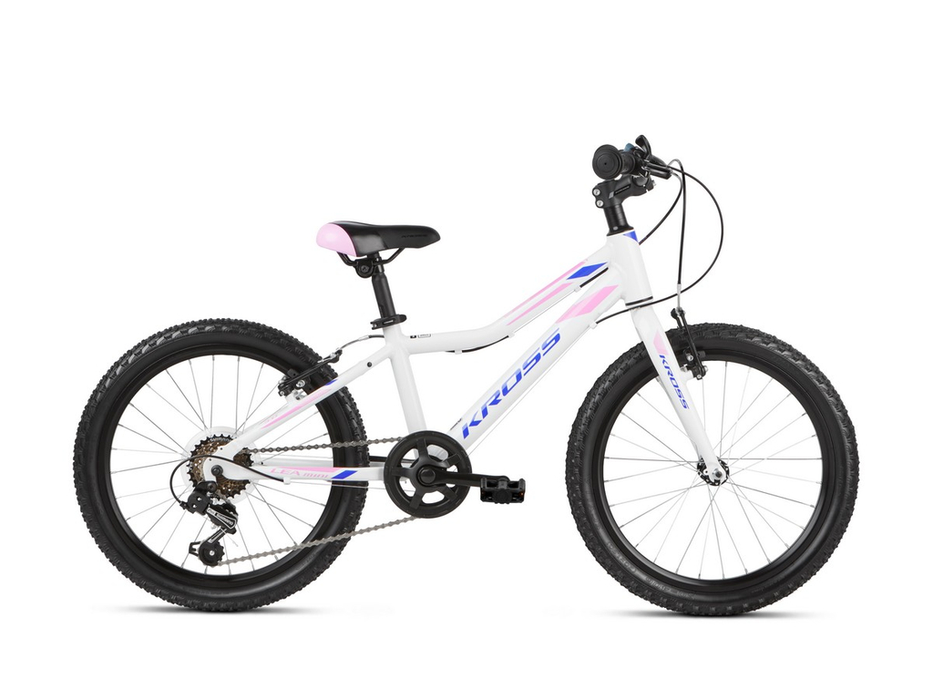 KROSS Lea Mini 3.0 Light 20col lány MTB gyermekkerékpár - white / pink / violet gloss