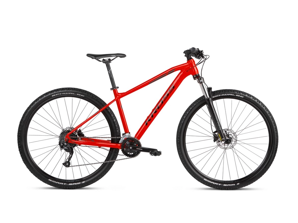 KROSS Level 1.0 2022 29col MTB XC hardtail kerékpár - red / black gloss