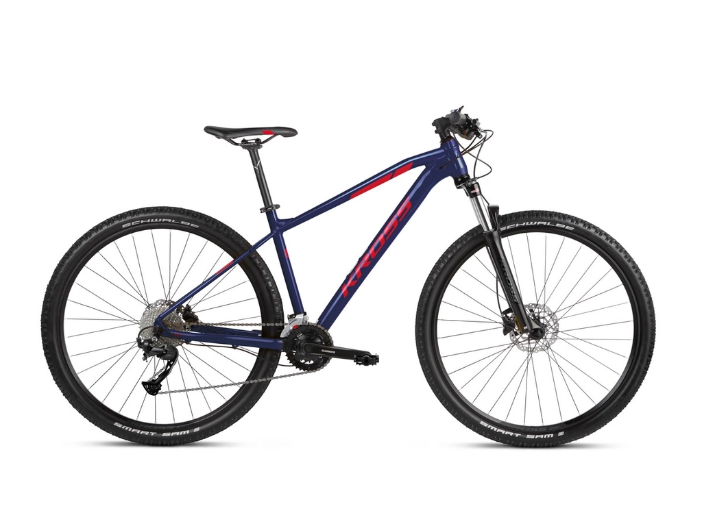 KROSS Level 2.0 2022 29col MTB XC hardtail kerékpár - navy blue / red gloss
