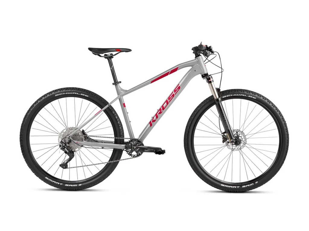 KROSS Level 4.0 29col MTB XC hardtail kerékpár - grey/red gloss