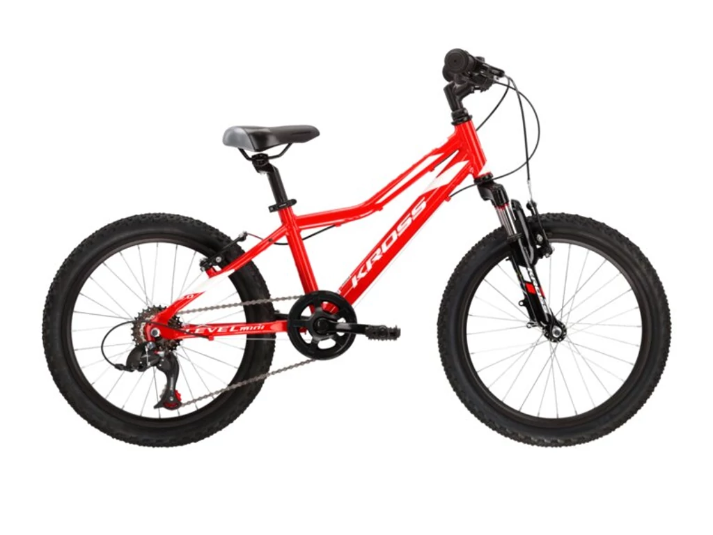 KROSS Level Mini 2.0 20col fiú MTB gyermekkerékpár - red / black / white gloss