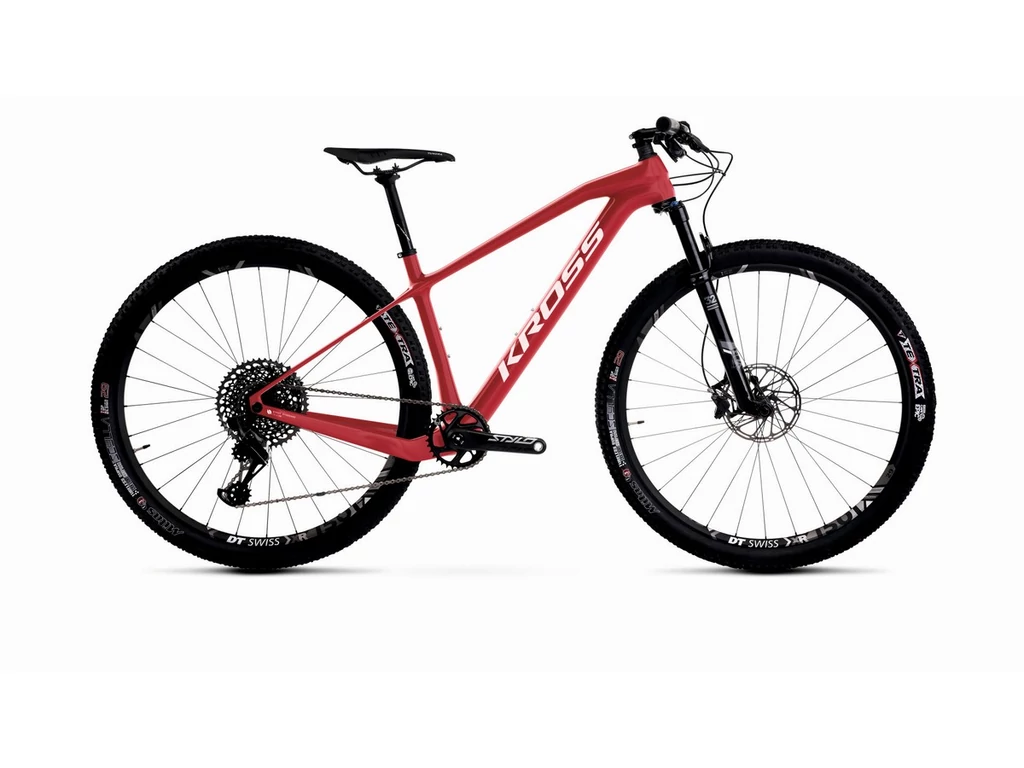 KROSS Level TE 2022 29col MTB XC hardtail kerékpár - red / silver gloss