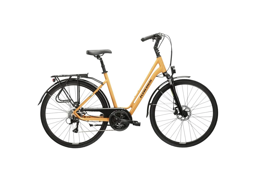 KROSS Sentio 3.0 28col városi kerékpár - yellow/black gloss