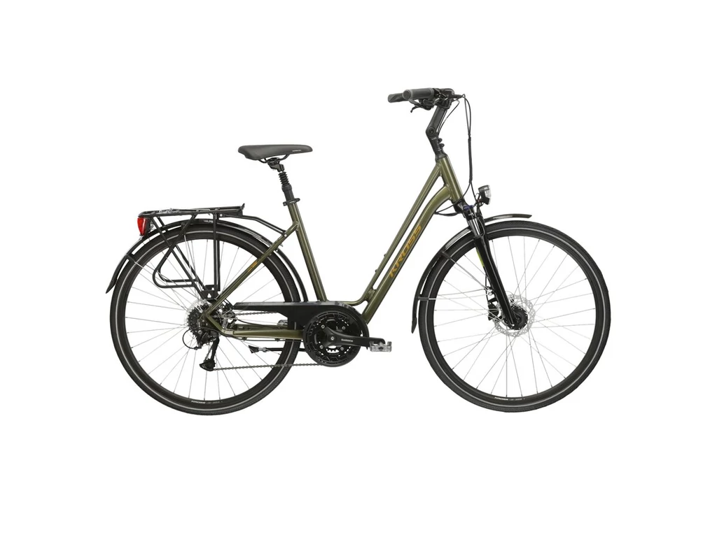 KROSS Sentio 4.0 28col városi kerékpár - khaki/brown gloss
