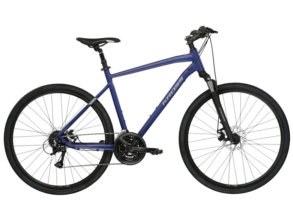 KROSS Evado 3.0 M 28col férfi cross-trekking kerékpár - navy blue / silver / mat