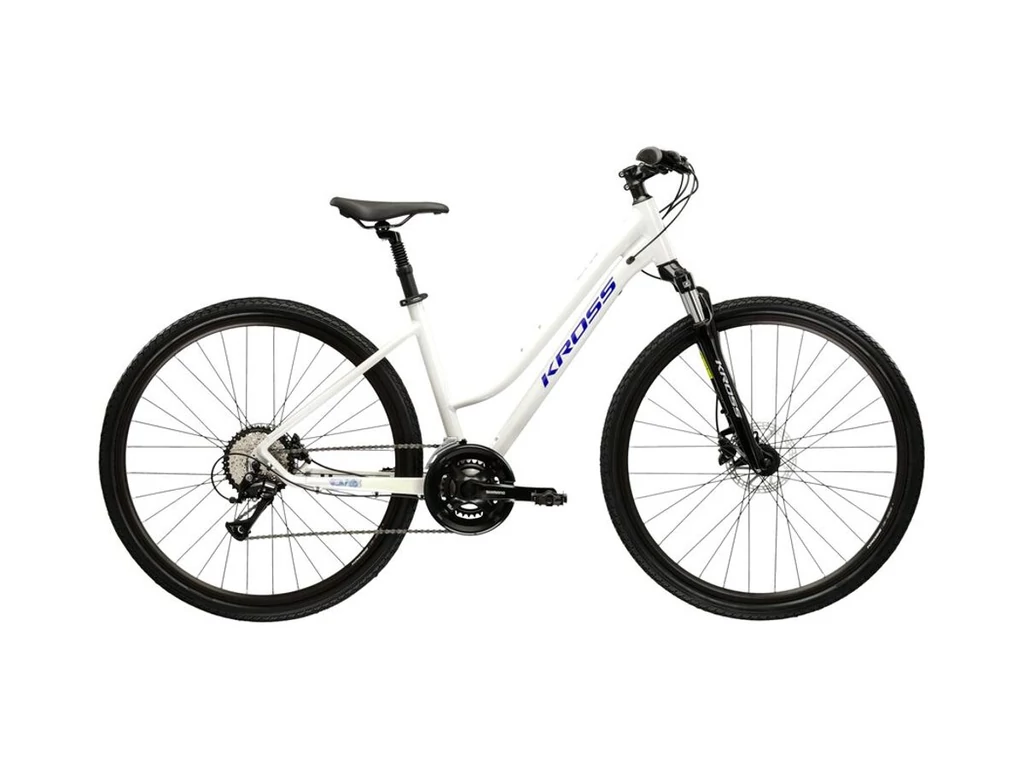 KROSS Evado 4.0 28col női cross-trekking kerékpár - white/blue  gloss