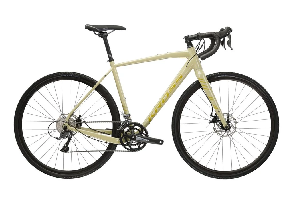 KROSS Esker 1.0 28col gravel kerékpár - beige/yellow gloss
