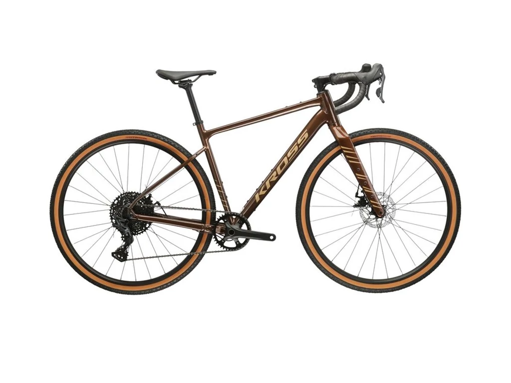 KROSS Esker 2.0 28col gravel kerékpár - brown/beige gloss