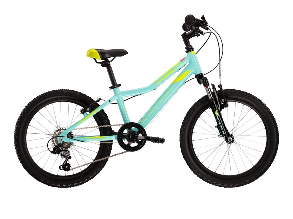 KROSS Lea Mini 2.0 20col lány MTB gyermekkerékpár - aquamarine/lime gloss