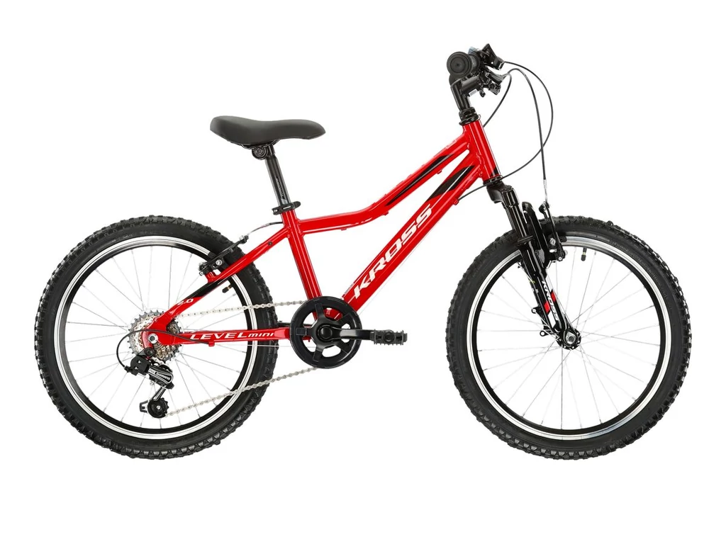 KROSS Level Mini 2.0 20col fiú MTB gyermekkerékpár - red / black / white gloss