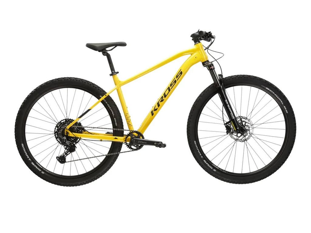 KROSS Level 4.0 29col MTB XC hardtail kerékpár - yellow/black gloss