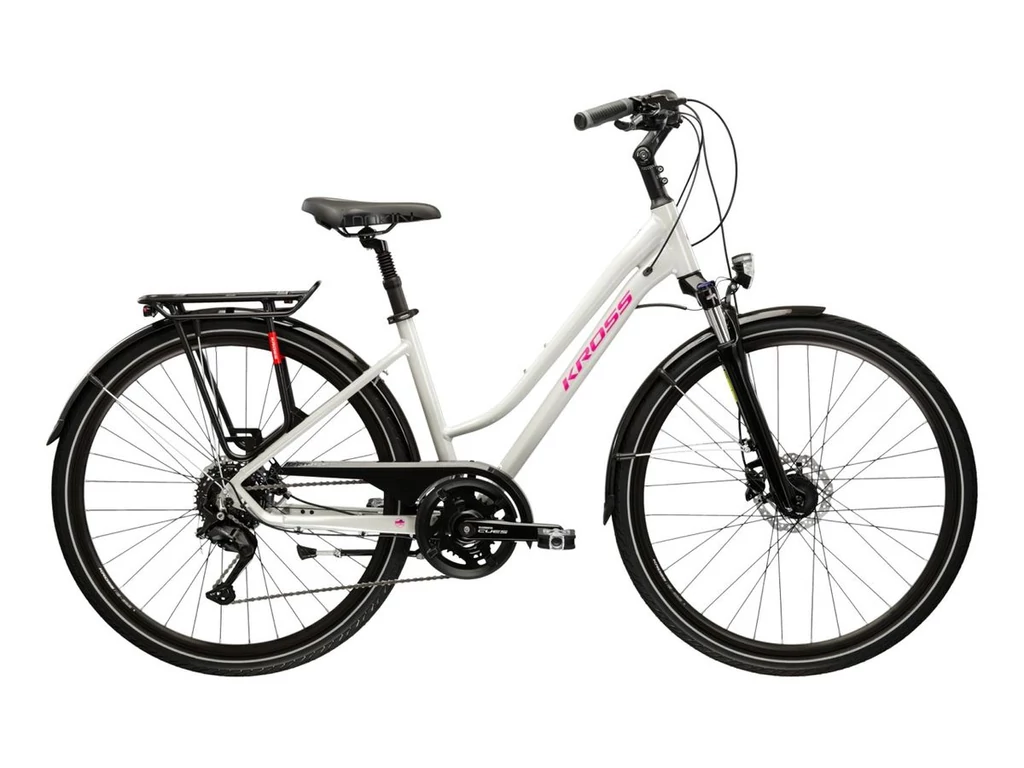 KROSS Trans 5.0 D 28col női trekking kerékpár - gray/pink gloss
