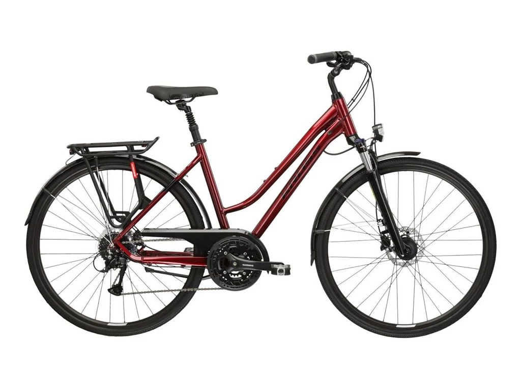 KROSS Trans 5.0 D AA 28col női trekking kerékpár - ruby/black gloss