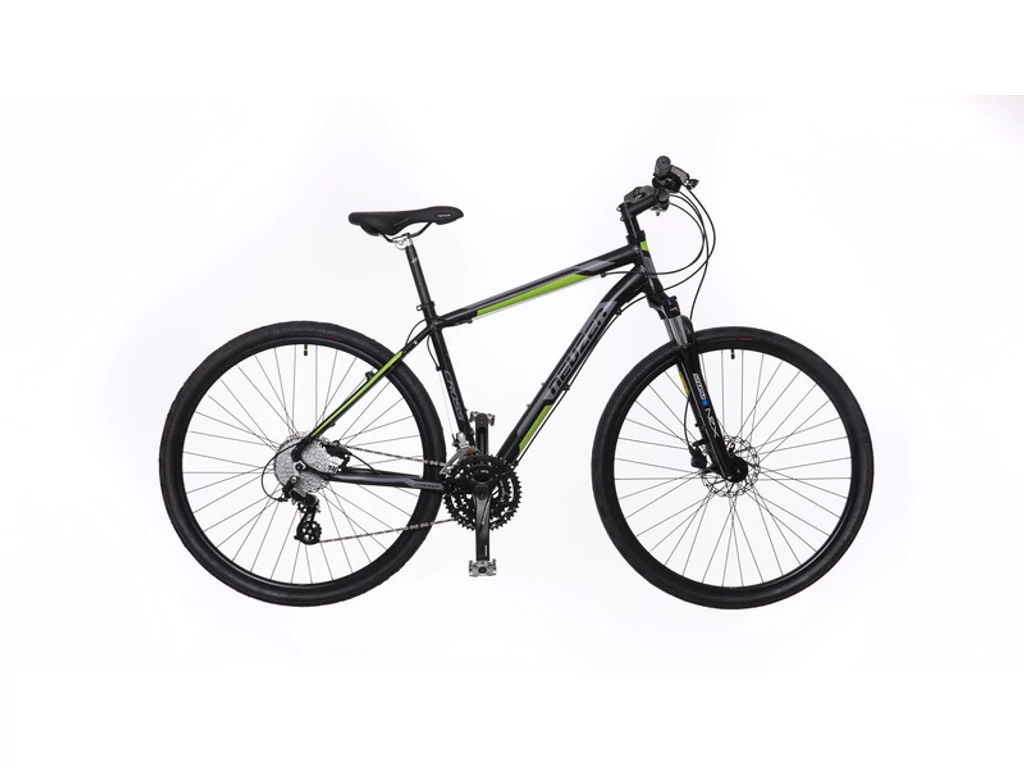 NEUZER X200 Disc 28col férfi cross-trekking kerékpár - fekete/szürke-zöld