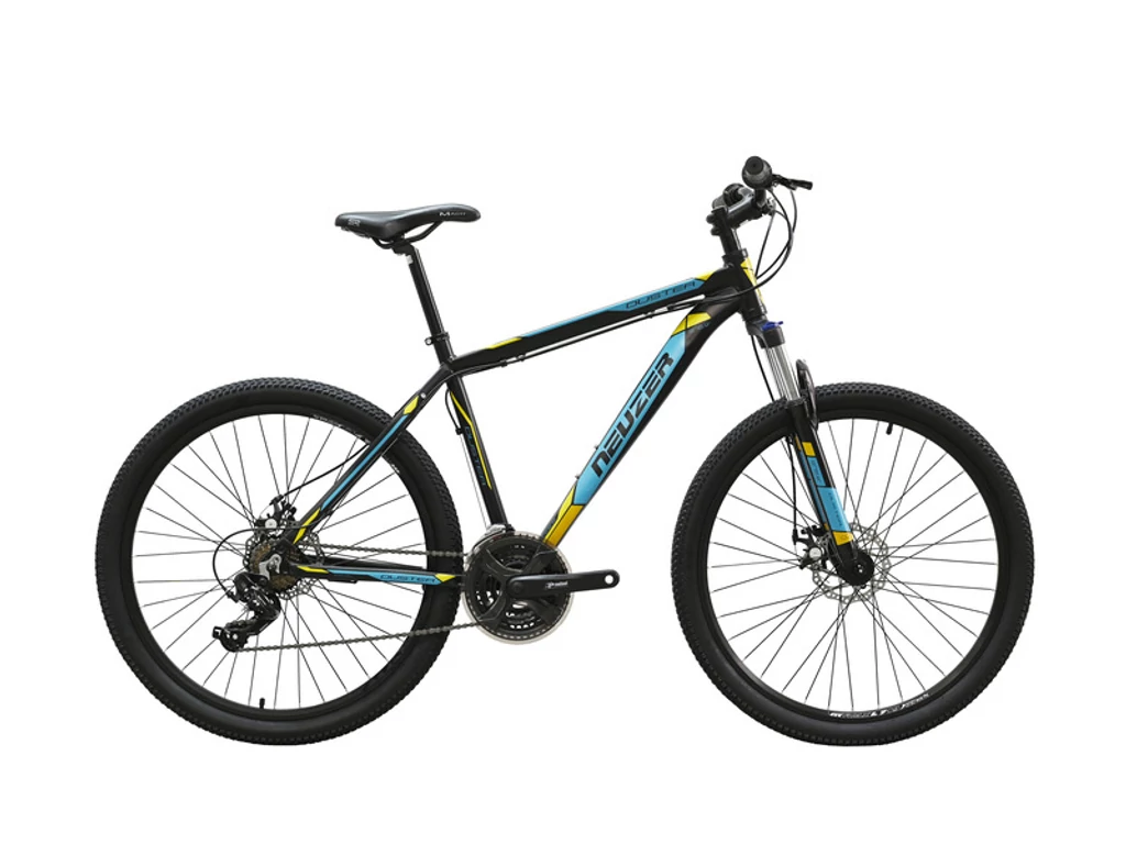 NEUZER Duster Hobby Disc 27.5col férfi MTB hardtail kerékpár - fekete/türkiz-sárga