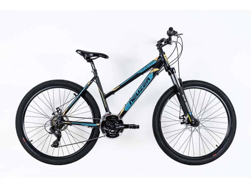 NEUZER Duster Hobby Disc 27.5col női MTB hardtail kerékpár - fekete/türkiz-sárga