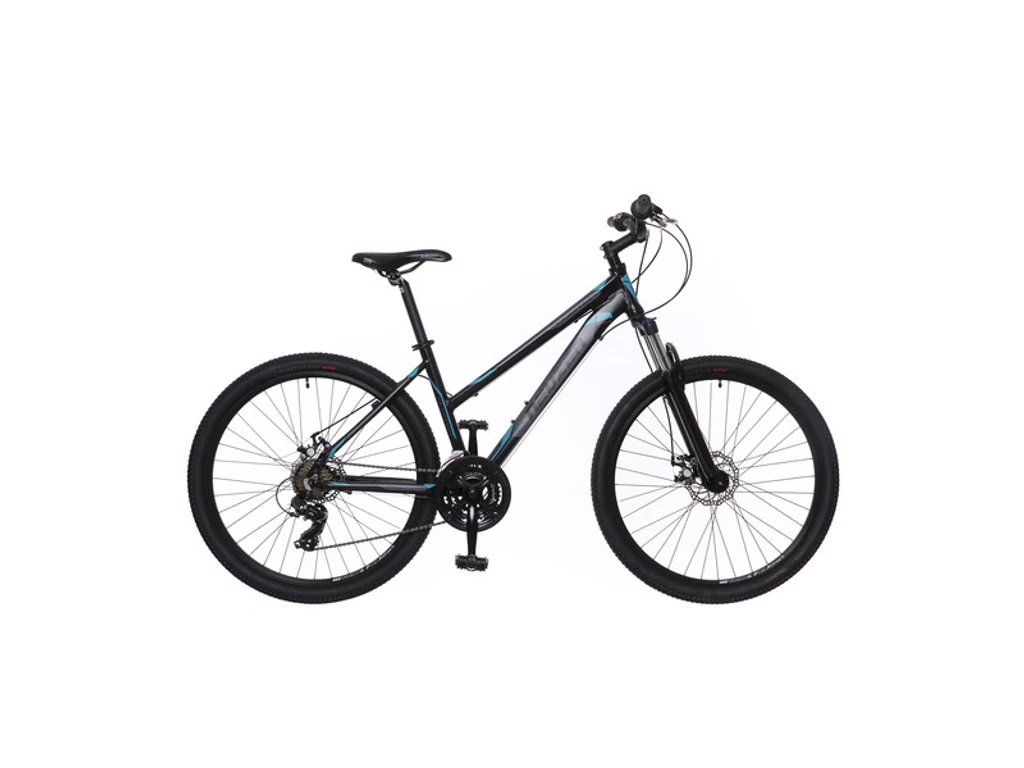 NEUZER Duster Hobby Disc 27.5col női MTB hardtail kerékpár - fekete/türkiz-szürke