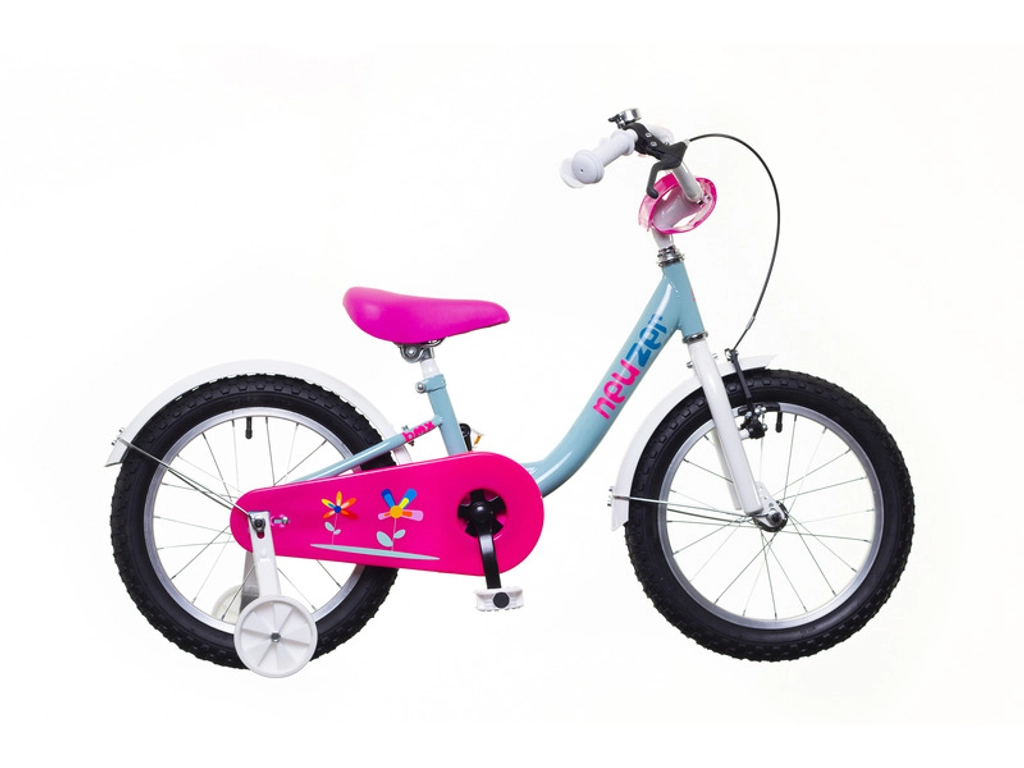 NEUZER BMX 16 lány gyerek kerékpár, pisztácia / fehér-pink