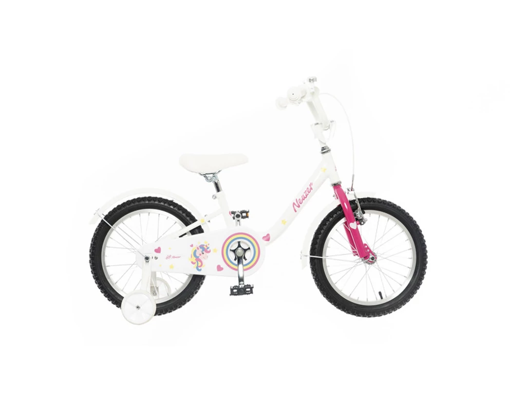NEUZER BMX 16 lány gyerekkerékpár - fehér / pink unicornis