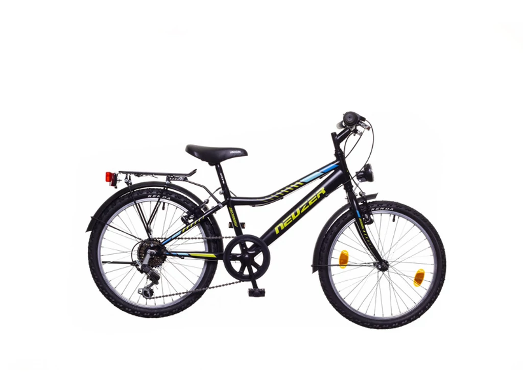 NEUZER BOBBY 20 6S gyerek MTB kerékpár, fekete / zöld-kék