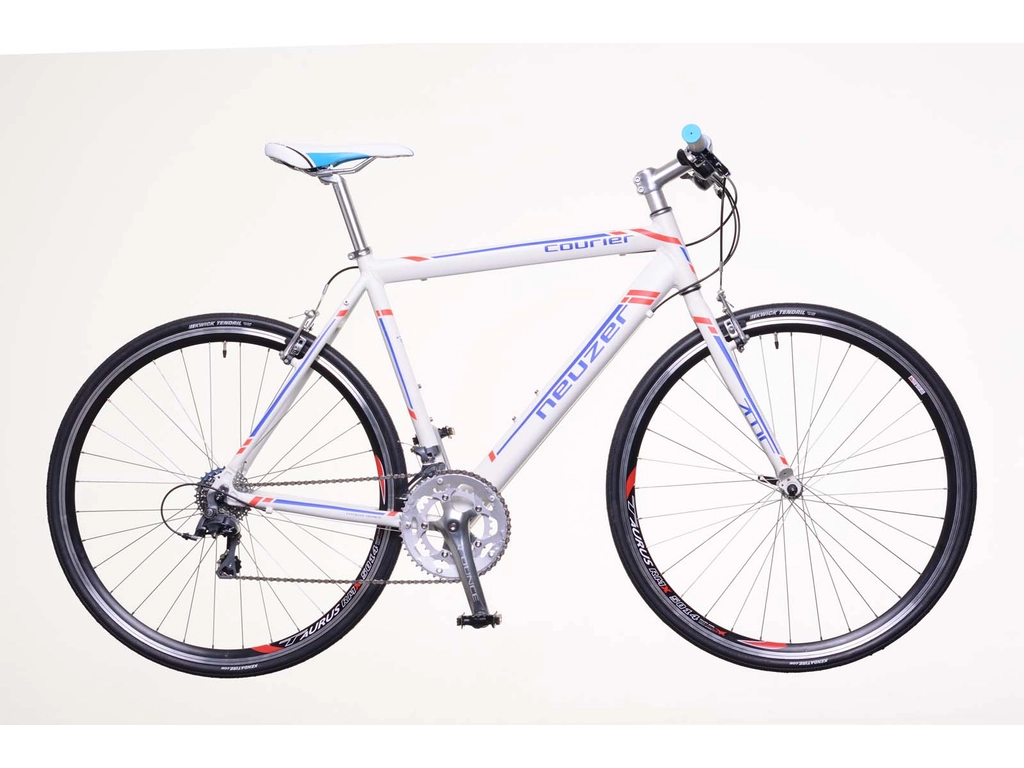 NEUZER Courier DT fitness kerékpár, fehér / kék-piros (matt)